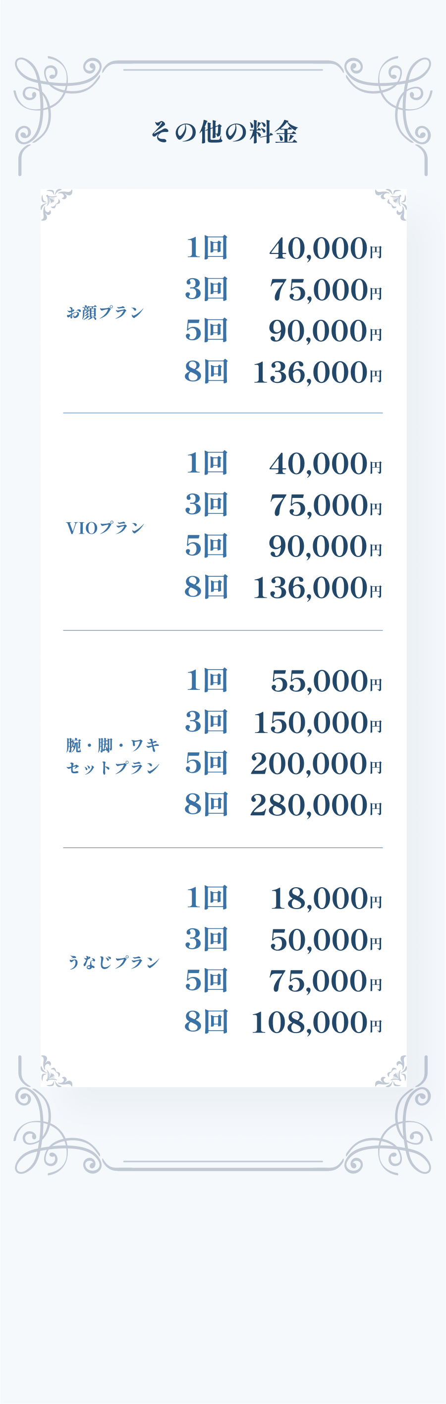 その他の料金