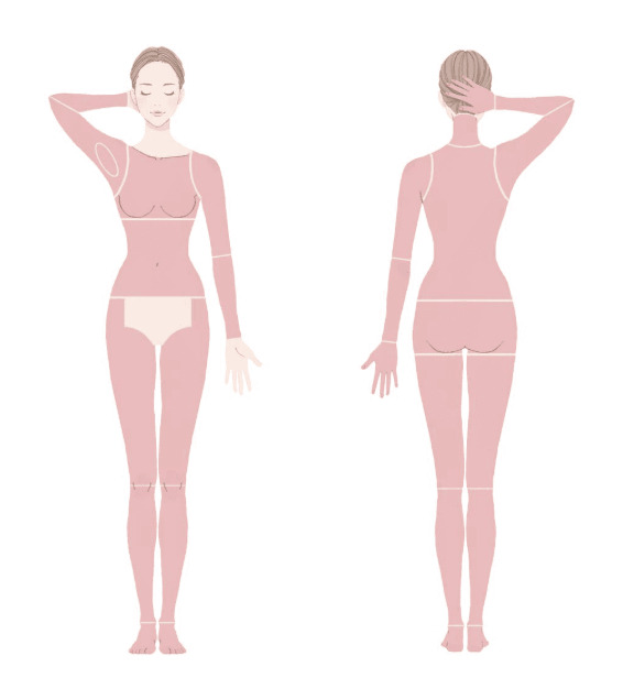 ジュノビューティー脱毛範囲